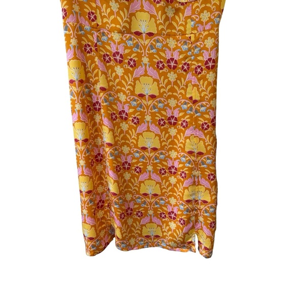 Free People Yellow Floral Sasha Mini Dress Size XS Boho Cottagecore Festival - Picture 9 of 14